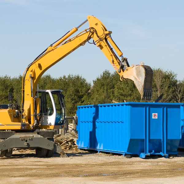 what size residential dumpster rentals are available in Clio